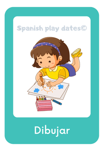 Action Verbs Flashcards for Children