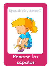 Action Verbs Flashcards for Children