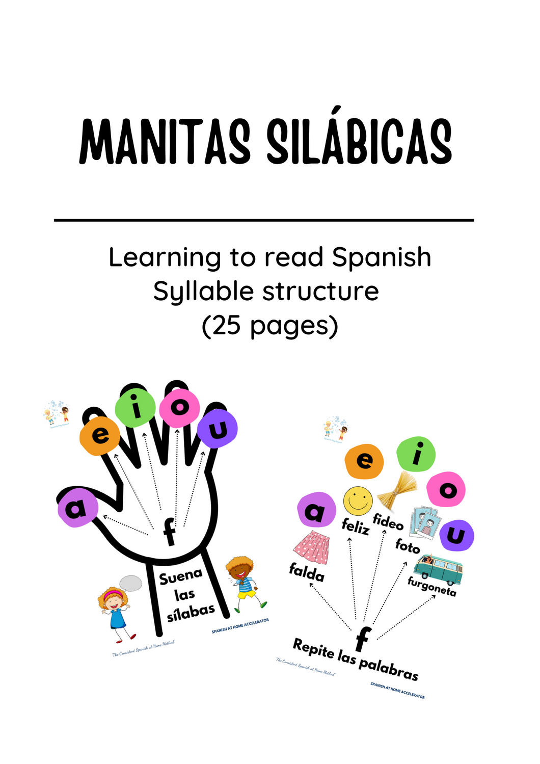 Manitas Silábicas - Learning to read in Spanish