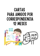 Load image into Gallery viewer, Cartas para amigos por correspondencia (12 months - 29 pages)