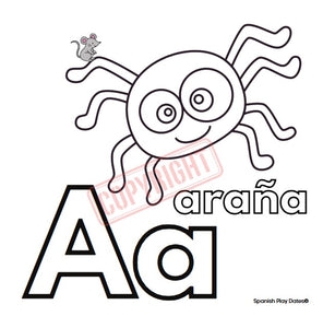 My First Spanish Alphabet Coloring Book - Mi Primer Libro para Colorear del Alfabeto en Español