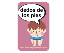 Load image into Gallery viewer, Spanish &quot;Body Parts&quot; Flashcards for Kids - Interactive Language Exploration with Playful Imagery&quot;