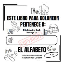 Load image into Gallery viewer, My First Bilingual ABCs Coloring Book