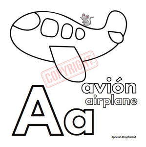 My First Bilingual ABCs Coloring Book