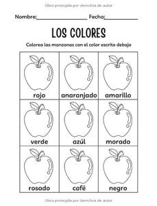 Spanish Activity Book for ages 3-5